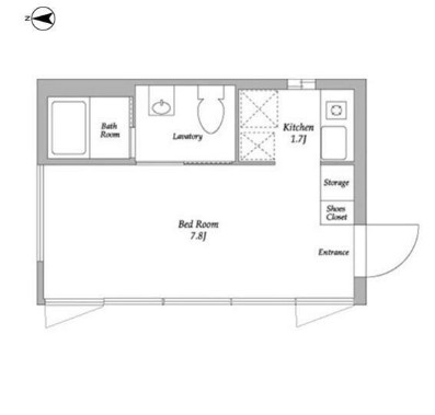 ＥＤＩＴ代々木A203号室の図面
