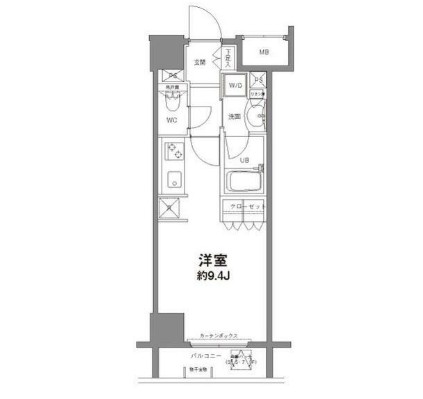 コンフォリア新宿御苑Ⅱ1204号室の図面