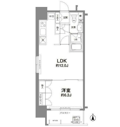 コンフォリア新宿御苑Ⅰ701号室の図面