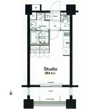 コンフォリア麻布十番801号室の図面