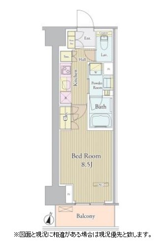 ヴェルデュール高田馬場803号室の図面