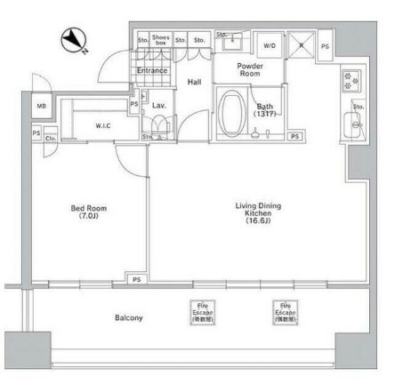 コンフォリア渋谷ＷＥＳＴ1006号室の図面