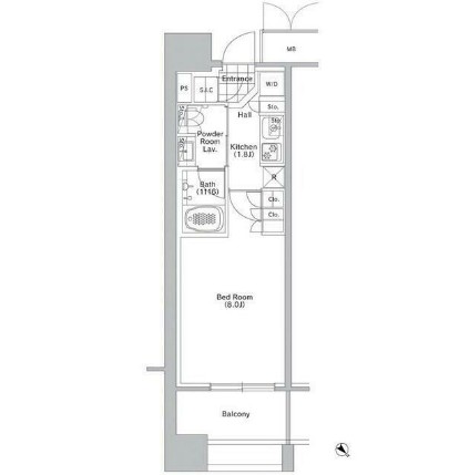 コンフォリア渋谷ＷＥＳＴ903号室の図面