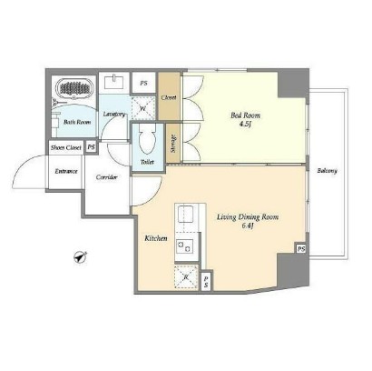 コンフォリア幡ヶ谷503号室の図面