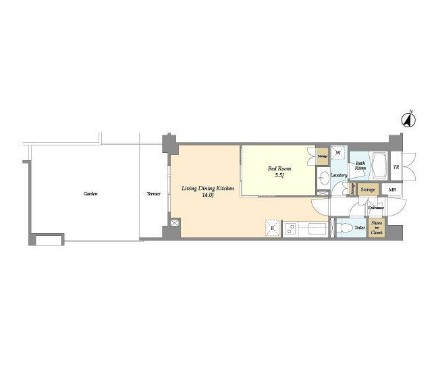 ＢＬＥＳＳ中野弥生町106号室の図面