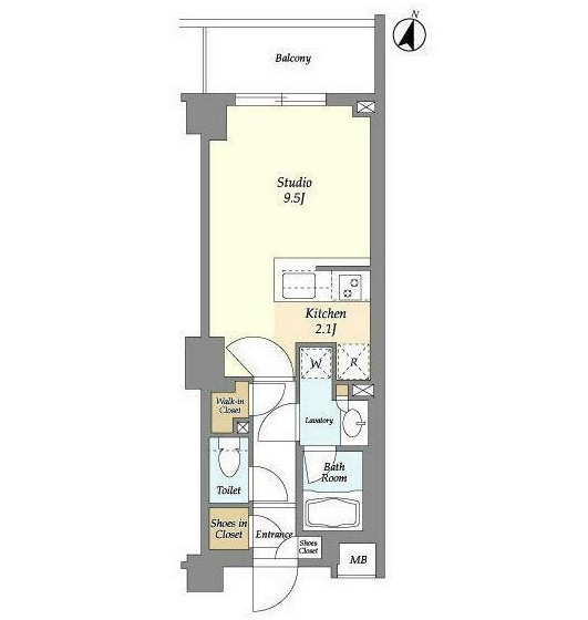 ＢＬＥＳＳ中野弥生町328号室の図面
