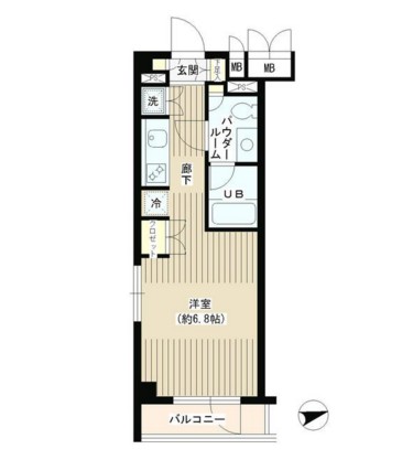 アルビレオ404号室の図面