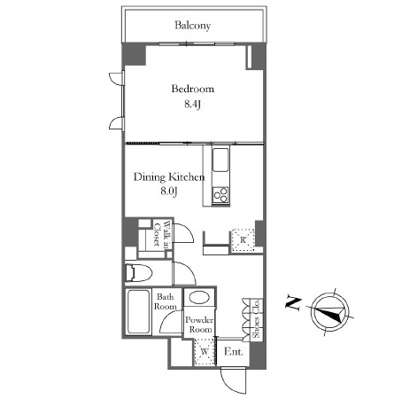 ＫＤＸレジデンス恵比寿305号室の図面