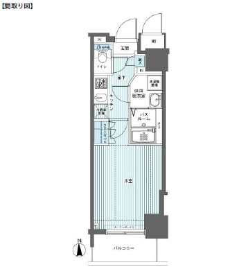 フェニックス西参道タワー410号室の図面