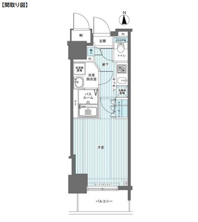 フェニックス西参道タワー705号室の図面