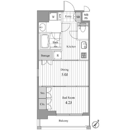 ＮＣＲｅ新宿中央公園201号室の図面