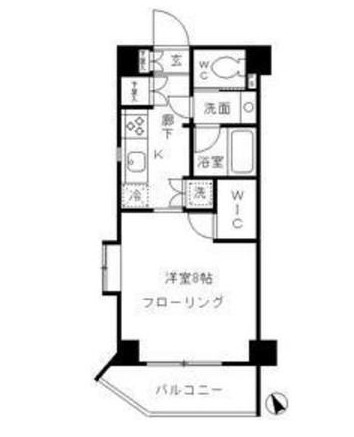 パークリュクス渋谷北参道mono205号室の図面