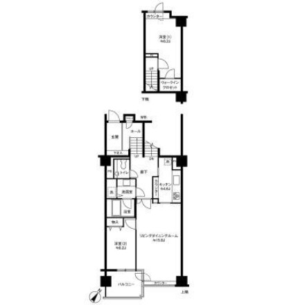 参宮橋マンション318号室の図面